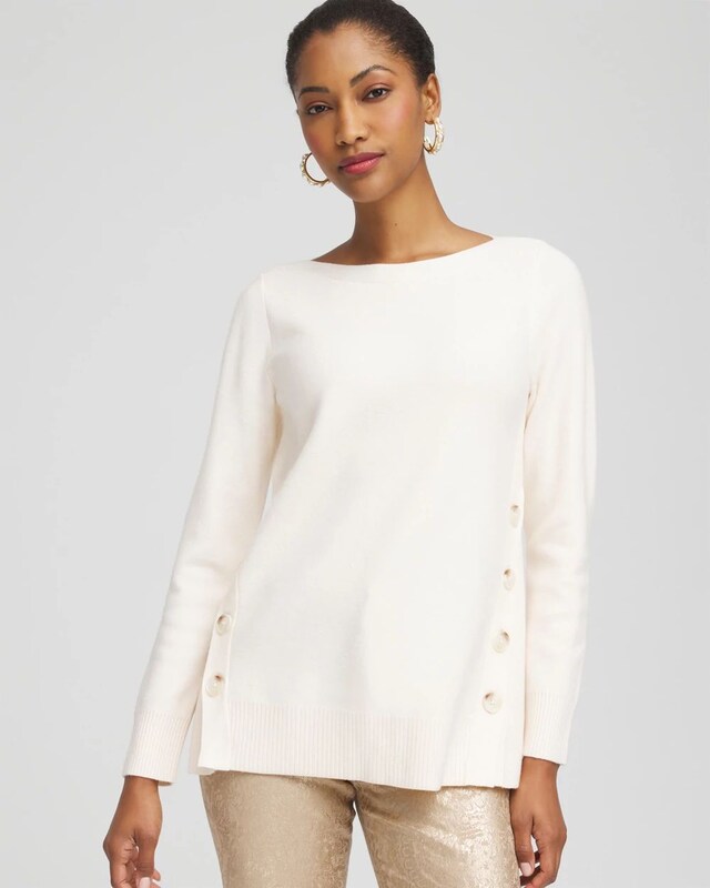 Button Tunic Sweater